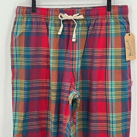 Woolrich Out In The Sticks Plaid Cotton Pajama Lounge Pant - NEW - Size Large - Picture 2 of 9